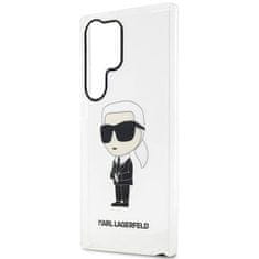 Karl Lagerfeld KLHCS23LHNIKTCT hard silikonové pouzdro Samsung Galaxy S23 ULTRA 5G transparent Ikonik Karl Lagerfeld