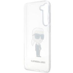 Karl Lagerfeld KLHCS23SHNIKTCT hard silikonové pouzdro Samsung Galaxy S23 5G transparent Ikonik Karl Lagerfeld