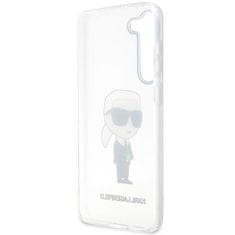 Karl Lagerfeld KLHCS23MHNIKTCT hard silikonové pouzdro Samsung Galaxy S23 PLUS 5G transparent Ikonik Karl Lagerfeld