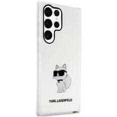 Karl Lagerfeld KLHCS23LHNCHTCT hard silikonové pouzdro Samsung Galaxy S23 ULTRA 5G transparent Ikonik Choupette