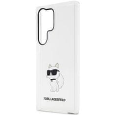 Karl Lagerfeld KLHCS23LHNCHTCT hard silikonové pouzdro Samsung Galaxy S23 ULTRA 5G transparent Ikonik Choupette