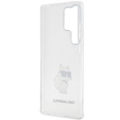 Karl Lagerfeld KLHCS23LHNCHTCT hard silikonové pouzdro Samsung Galaxy S23 ULTRA 5G transparent Ikonik Choupette