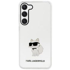 Karl Lagerfeld KLHCS23SHNCHTCT hard silikonové pouzdro Samsung Galaxy S23 5G transparent Ikonik Choupette