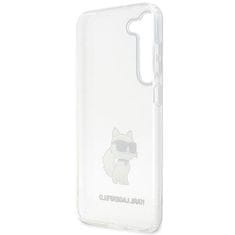 Karl Lagerfeld KLHCS23SHNCHTCT hard silikonové pouzdro Samsung Galaxy S23 5G transparent Ikonik Choupette