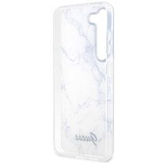 Guess GUHCS23SPCUMAH hard silikonové pouzdro Samsung Galaxy S23 5G white Marble