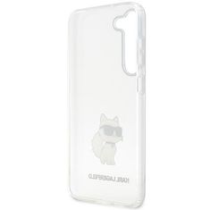 Karl Lagerfeld KLHCS23MHNCHTCT hard silikonové pouzdro Samsung Galaxy S23 PLUS 5G transparent Ikonik Choupette