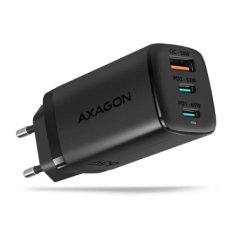 AXAGON ACU-DPQ65 GaN polnilec, 2 x USB-C + 1 x USB-A, 65W, črn