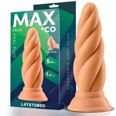 INTOYOU Max&Co Felix 5.9″ (15 cm) Adaptable Butt Plug (Flesh), anální kolík vrut