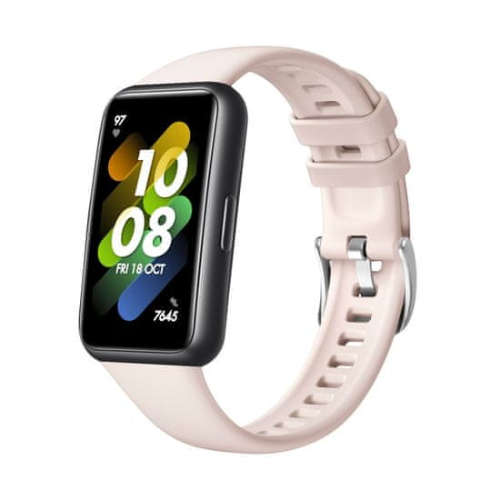 FIXED Silikonový řemínek Silicone Strap pro Huawei Band 7 FIXSSTB-1053-PI, růžový