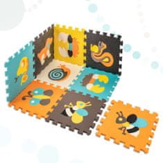 WOWO Dětská pěnová podložka Puzzle - 9 kusů, barevná varianta