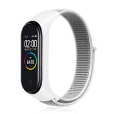 VšeNaMobily.cz Náhradní náramek Mi band 3/4/5/6/7 SportNylon - Bílo-Šedá -