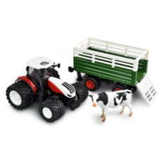 Amewi Trade Amewi RC Traktor s vozem pro zvířata, světla, zvuk 1:24 