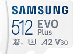 Samsung EVO Plus (2021) SDXC 512GB UHS-I (Class 10) + adaptér (MB-MC512KA/EU)