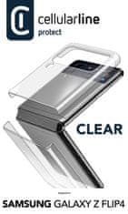CellularLine Ochranný kryt Cellularline Clear Case pro Samsung Galaxy Z Flip4, čirý