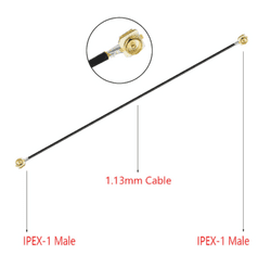 MXM Kabelová redukce IPEX-1 (u.FL) Male / IPEX-1 (u.FL) Male