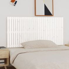Vidaxl Nástěnné čelo postele bílé 185 x 3 x 90 cm masivní borové dřevo