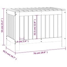 Greatstore Zahradní úložný box medově hnědý 76x42,5x54 cm masivní borovice