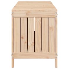 Greatstore Zahradní úložný box 108 x 42,5 x 54 cm masivní borové dřevo