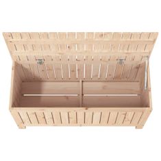 Greatstore Zahradní úložný box 108 x 42,5 x 54 cm masivní borové dřevo