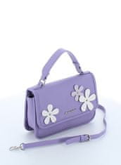 Marina Galanti flap bag Flower– šeřík s klopou a dekorativními květy