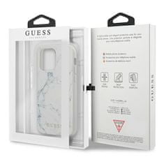 Guess GUHCP13XPCUMABK hard silikonové pouzdro iPhone 13 Pro MAX 6.7" white Marble