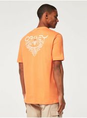 Oakley Oranžové pánské tričko s potiskem na zádech Oakley L