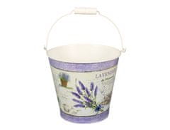 NOHEL GARDEN Set kbelíků LAVENDER DE PROVENCE plechový d11,13,15cm 3ks