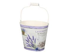 NOHEL GARDEN Set kbelíků LAVENDER DE PROVENCE plechový 18,22,27cm 3ks