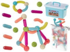 KIK Magnetické plastové kostky pro malé děti 100 kusů KX5266