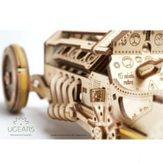 UGEARS 3D mechanický model - Auto U-9 Grand Prix