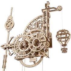 UGEARS 3D mechanický model - Aero Clock, Nástěnné hodiny