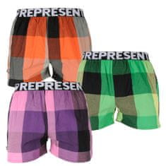 Represent 3PACK pánské trenky Mikebox (R1M-BOX-02515357) - velikost M