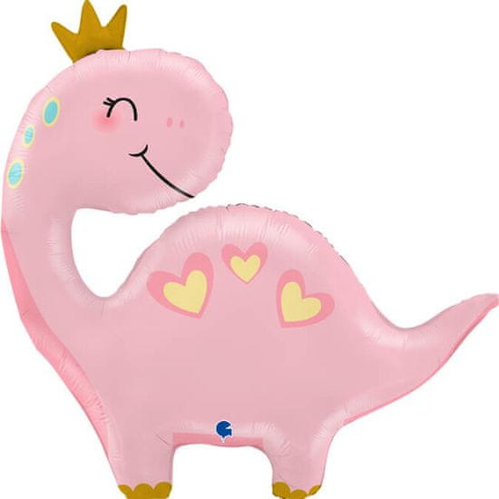 Grabo Fóliový balónek supershape Dinosaurus růžový 71cm