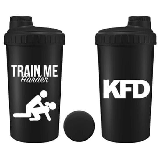 KFD NUTRITION šejkr Train Me Harder černý 700 ml