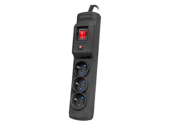 Armac SURGE PROTECTOR MULTI M3 3M 3X FRENCH OUTLETS BLACK