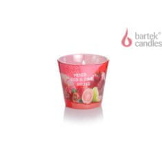 Bartek Svíčka ve skle TROPICAL TWIST! - MIXED RED & PINK FRUITS 115g