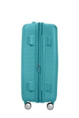 American Tourister Cestovní kufr Soundbox 67cm Modrý Turquoise Tonic rozšiřitelný