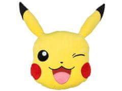 sarcia.eu Pikachu Pokémon Dekorativní polštář, měkký, žlutý 33x34 cm