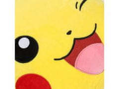 sarcia.eu Pikachu Pokémon Dekorativní polštář, měkký, žlutý 33x34 cm