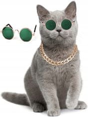 Korbi Hračkové brýle pro psa nebo kočku, zelené