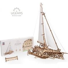 UGEARS 3D mechanický model - Loď Trimaran Merihobus