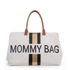 Childhome Přebalovací taška Mommy Bag Off White / Black Gold