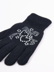 YOCLUB Dívčí pětiprsté rukavice Yoclub s tryskami RED-0216G-AA50-008 Black 16