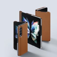 Dux Ducis Dux Ducis Bril knížkové pouzdro Samsung Galaxy Z Fold 3 - Hnědá KP25048