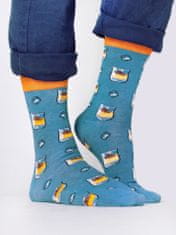 YOCLUB Yoclub Bavlněné ponožky Vzory Barvy SKA-0054F-H600 Modrá 39-42