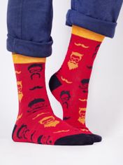 YOCLUB Yoclub Bavlněné ponožky Vzory Barvy SKA-0054F-H400 Maroon 39-42