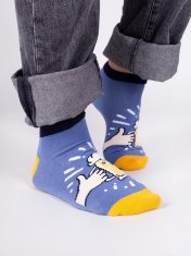YOCLUB Yoclub Bavlněné ponožky vzory barvy SKS-0086F-B800 Modrá 39-42