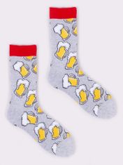 YOCLUB Yoclub Bavlněné ponožky Vzory Barvy SKA-0054F-H800 Grey 39-42