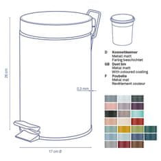 Kela Kosmetický koš Monaco kov červená 3l KL-24289