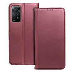 Xiaomi Pouzdro/obal na Xiaomi Redmi Note 11 Pro / 11 Pro 5G Vínový - Smart Magneto